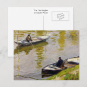 Die zwei Angler von Monet Postkarte (Vorne/Hinten)