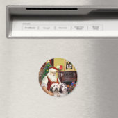 Die zwei bärtigen Colliese des Weihnachtsmanns Magnet (In Situ (Geschirrspüler))