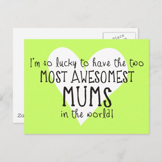 Die zwei beeindruckendsten Mums der Welt Postkarte (Vorne/Hinten)