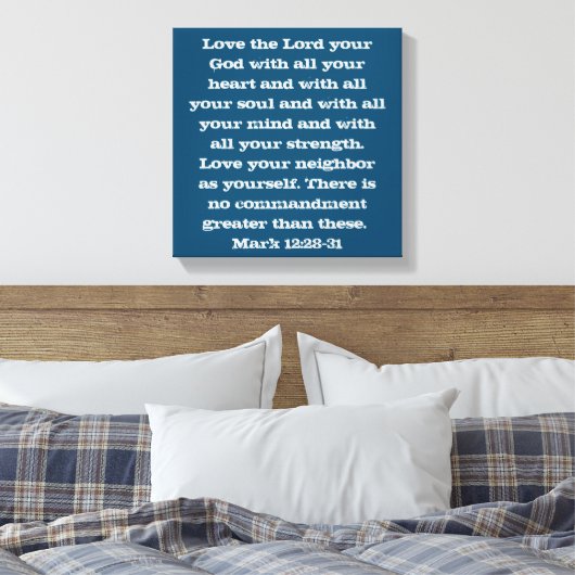 Die zwei Beststen Gebote Leinwanddruck (Insitu (Schlafzimmer))