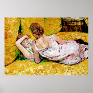 Die zwei Freunde durch Henride Toulouse-Lautrec Poster