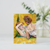 Die zwei Freunde von Henri de Toulouse-Lautrec Postkarte (Stehend Vorderseite)