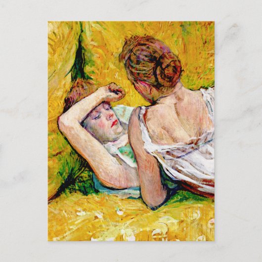 Die zwei Freunde von Henri de Toulouse-Lautrec Postkarte (Vorderseite)