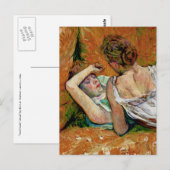 Die zwei Freunde von Henri de Toulouse-Lautrec Postkarte (Vorne/Hinten)