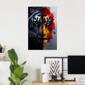 Die zwei Gesichter des Tigers Poster (Heimbüro)