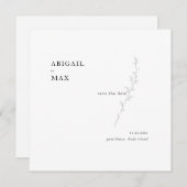 Die zwei Hochzeiten am Foliage Square retten das D Save The Date (Vorne/Hinten)