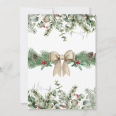 Die ZWEI Jahreszeit | Winterläufer 2. Geburtstag Einladung (Rückseite)