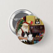 Die zwei japanischen Chinesen des Weihnachtsmanns Button (Vorne & Hinten)