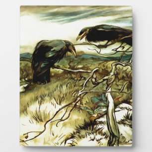 Die zwei Krähen oder die Twa-Korbweide machen eine Fotoplatte