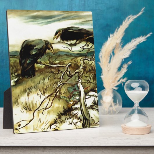 Die zwei Krähen oder die Twa-Korbweide machen eine Fotoplatte (Seite)