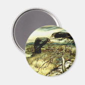 Die zwei Krähen oder die Twa-Korbweide machen eine Magnet (Vorderseite/Rückseite)