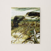 Die zwei Krähen oder die Twa-Korbweide machen eine Puzzle (Vertikal)