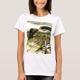Die zwei Krähen oder die Twa-Korbweide machen eine T-Shirt