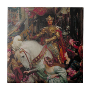 Die zwei Kronen von Sir Frank Bernard Dicksee Fliese