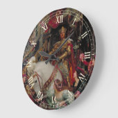 Die zwei Kronen von Sir Frank Bernard Dicksee Große Wanduhr (Winkel)