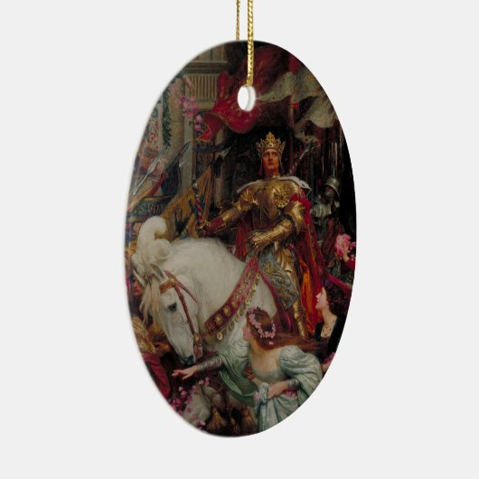 Die zwei Kronen von Sir Frank Bernard Dicksee Keramik Ornament (Rechts)