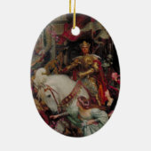 Die zwei Kronen von Sir Frank Bernard Dicksee Keramik Ornament (Hinten)