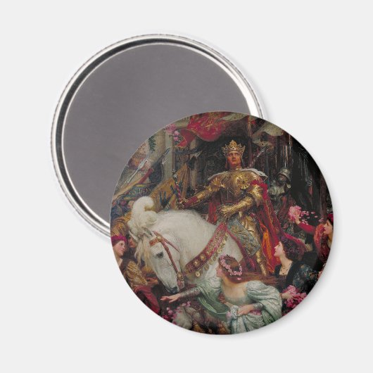 Die zwei Kronen von Sir Frank Bernard Dicksee Magnet (Vorderseite/Rückseite)