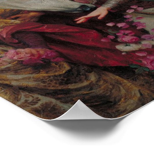 Die zwei Kronen von Sir Frank Bernard Dicksee Poster (Ecke)