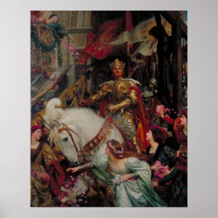 Die zwei Kronen von Sir Frank Bernard Dicksee Poster