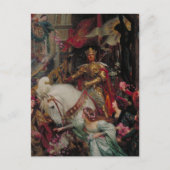 Die zwei Kronen von Sir Frank Bernard Dicksee Postkarte (Vorderseite)