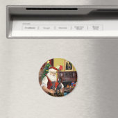Die zwei Miniaturpinschers des Weihnachtsmanns. Magnet (In Situ (Geschirrspüler))