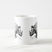 Die zwei Nashörner Kaffeetasse (Mittel)