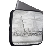 Die zwei Pyramiden von Moeris, König von Ägypten Laptopschutzhülle (Vorne Rechts)