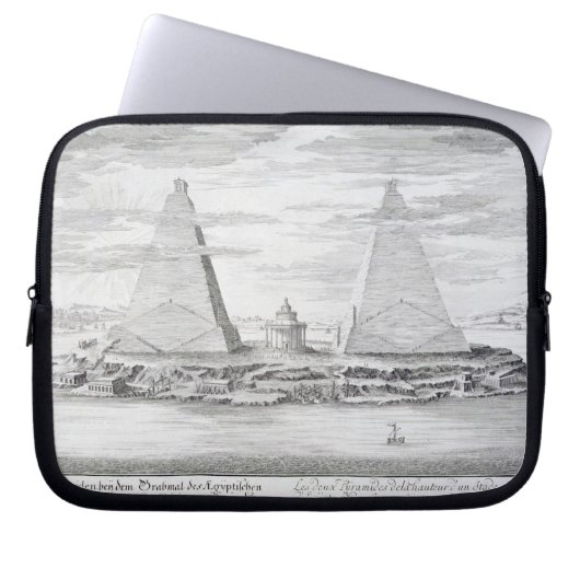 Die zwei Pyramiden von Moeris, König von Ägypten Laptopschutzhülle (Vorderseite)