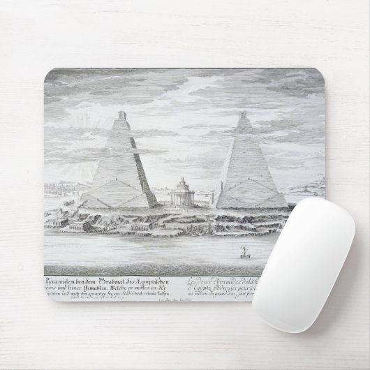 Die zwei Pyramiden von Moeris, König von Ägypten Mousepad (Mit Mouse)