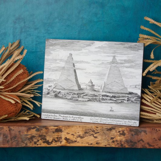 Die zwei Pyramiden von Moeris, König von Ägypten u Fotoplatte (Seite)