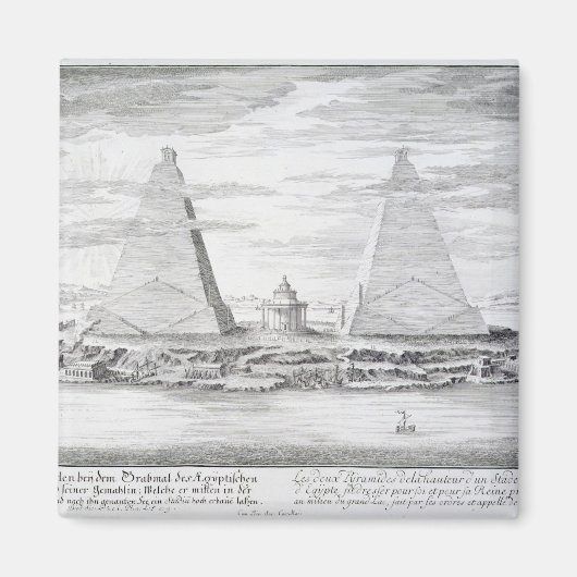 Die zwei Pyramiden von Moeris, König von Ägypten u Magnet (Vorne)