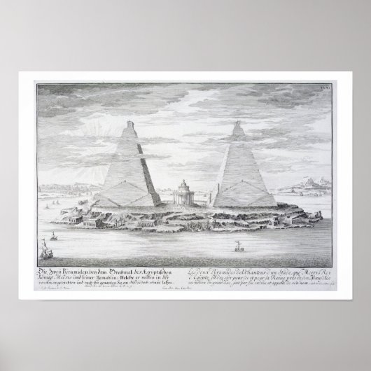 Die zwei Pyramiden von Moeris, König von Ägypten u Poster (Vorne)