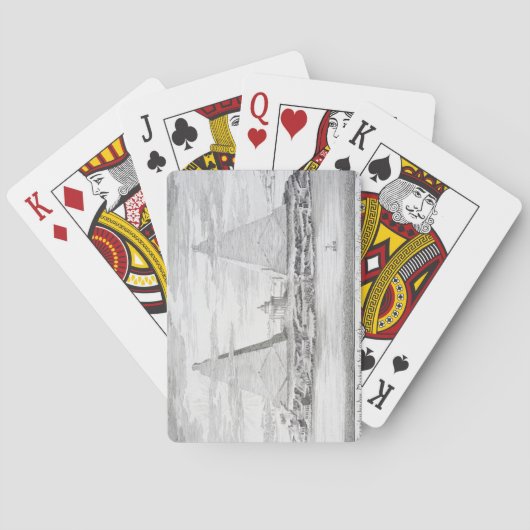 Die zwei Pyramiden von Moeris, König von Ägypten u Spielkarten (Rückseite)