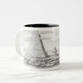 Die zwei Pyramiden von Moeris, König von Ägypten Zweifarbige Tasse (Vorderseite Links)