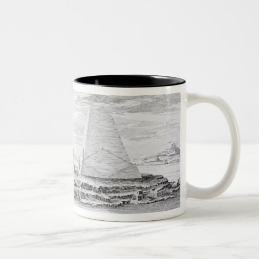 Die zwei Pyramiden von Moeris, König von Ägypten Zweifarbige Tasse (Rechts)