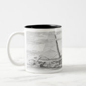 Die zwei Pyramiden von Moeris, König von Ägypten Zweifarbige Tasse (Links)