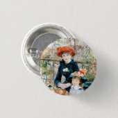 Die zwei Schwestern auf der Terrasse Auguste Renoi Button (Vorne & Hinten)
