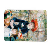 Die zwei Schwestern auf der Terrasse Auguste Renoi Magnet (Horizontal)