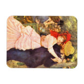 Die zwei Schwestern auf der Terrasse Auguste Renoi Magnet (Horizontal)