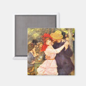 Die zwei Schwestern auf der Terrasse Auguste Renoi Magnet (Vorderseite/Rückseite)