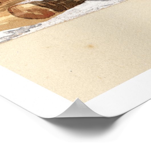 Die zwei Sentinels im Grove of Big Trees Poster (Ecke)