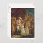 Die zwei Söhne von Tipu Sahib, Sultan von Mysore,  Postkarte (Vorne/Hinten)