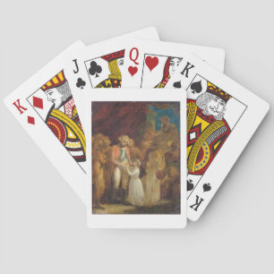 Die zwei Söhne von Tipu Sahib, Sultan von Mysore, Spielkarten