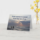 DIE ZWEI SONNENREISE VON UNS, DIE BRITHDAY ZU SONN KARTE (Gelbe Blume)