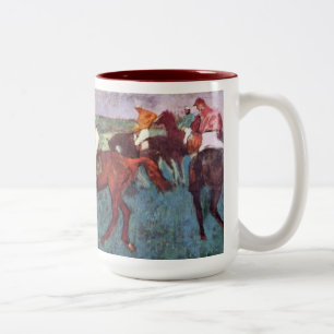 Die zwei-Tone-Tasse der Jockeys Zweifarbige Tasse