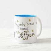 Die Zwei-Tonen-Kaffee-Tasse der Hexe Zweifarbige Tasse (VorderseiteRechts)