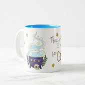 Die Zwei-Tonen-Kaffee-Tasse der Hexe Zweifarbige Tasse (Vorderseite Links)