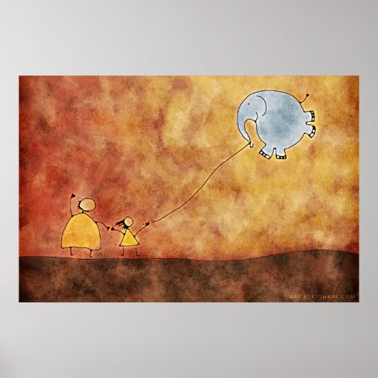 Die Zwei und der Elefant Poster (Vorne)