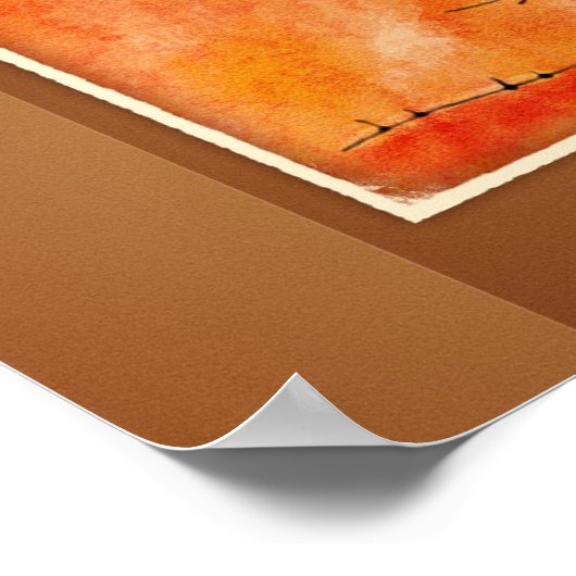 Die zwei und die Sonne Poster (Ecke)